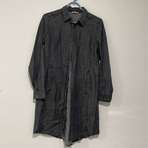 Eileen fisher black denim dress